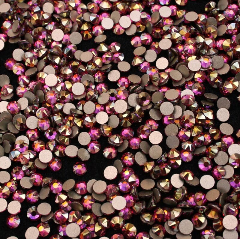 Xirius Light Pink Shimmer ragasztható kristálykő