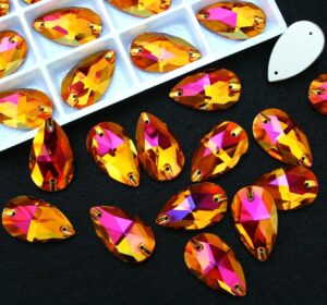 Astral Pink színű csepp alakú kristály