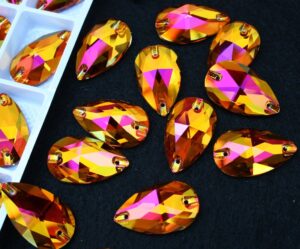 Astral Pink színű csepp alakú kristály