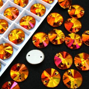 Astral Pink színű kör alakú kristály