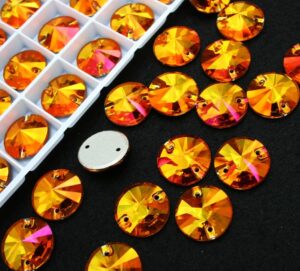 Astral Pink színű kör alakú kristály