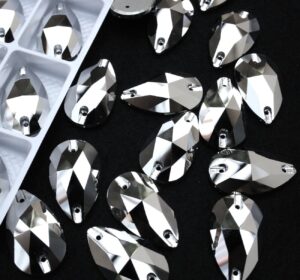 Silver színű csepp alakú kristály