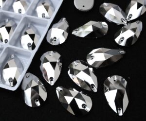 Silver színű csepp alakú kristály