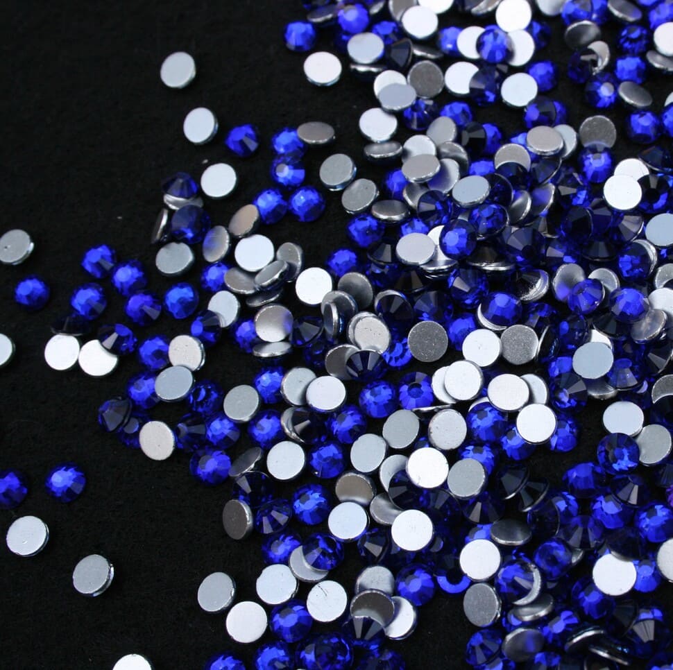 cobalt szinu ragaszthato strasszko