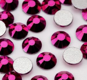 Metallic Pink színű ragasztható kristálykő