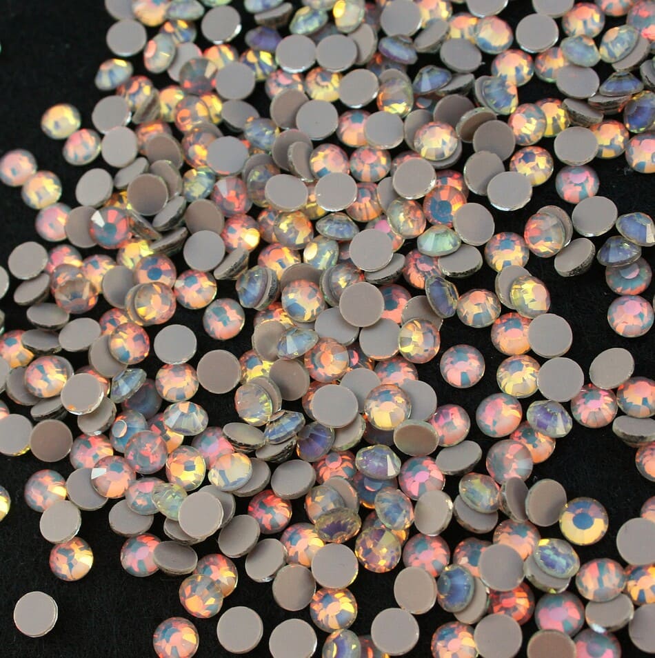 Coffee-mocha, opálos ragasztható kristálykő