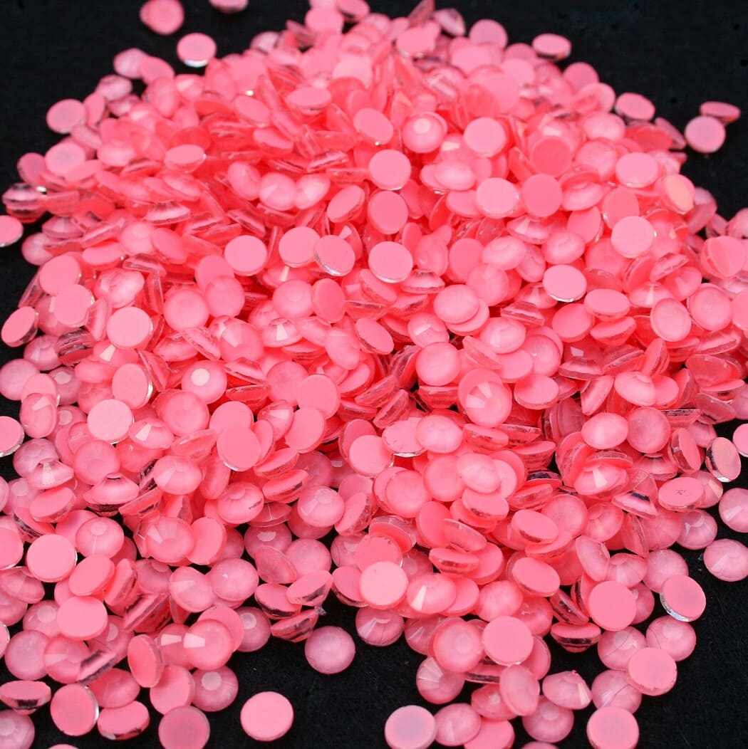 Neon Coral ragaszthato kristaly