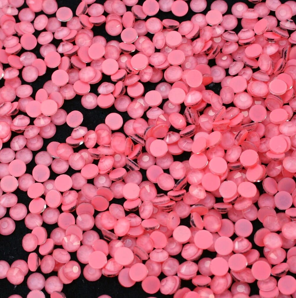 Neon Coral ragaszthato strasszko