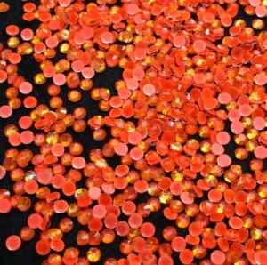 Neon Orange AB színű ragasztható kristálykő