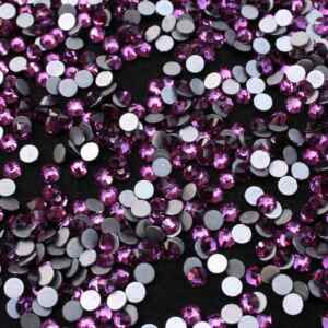 Plum Purple színű ragasztható kristálykő