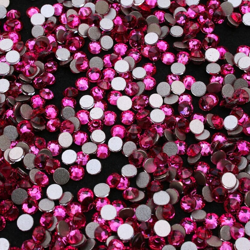 light pink szinu ragaszthato kristaly