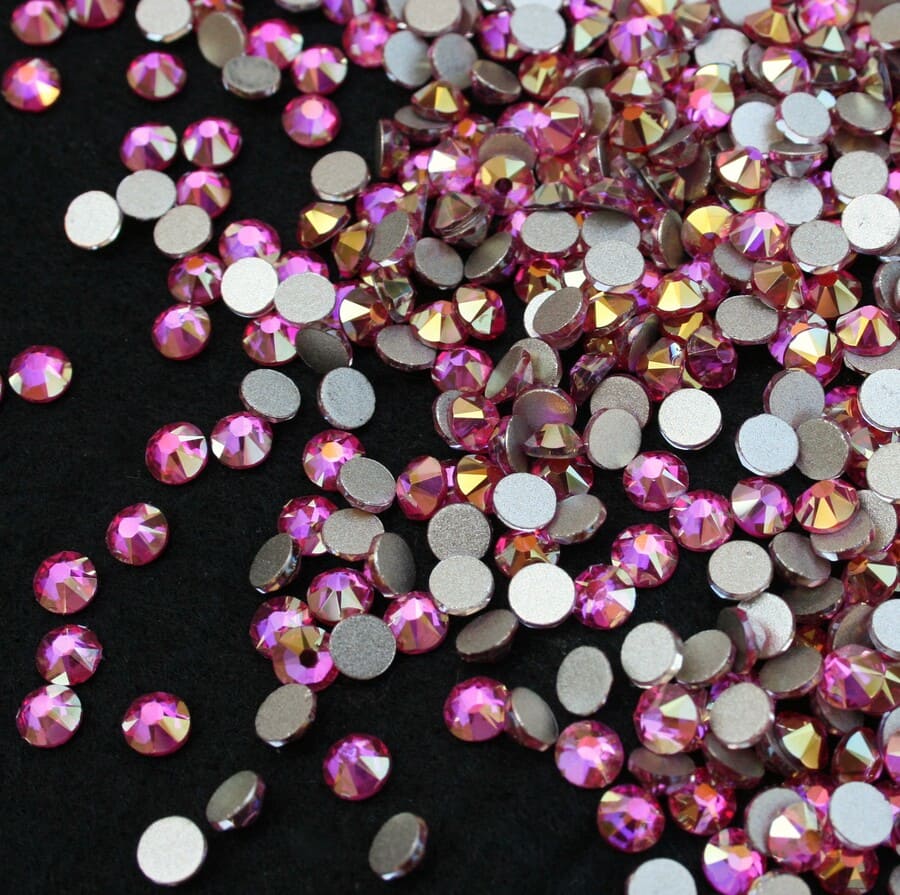 xirius light pink shimmer ragaszthato kristaly