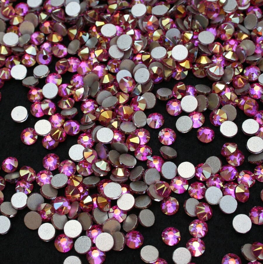 xirius light pink shimmer ragaszthato strasszko