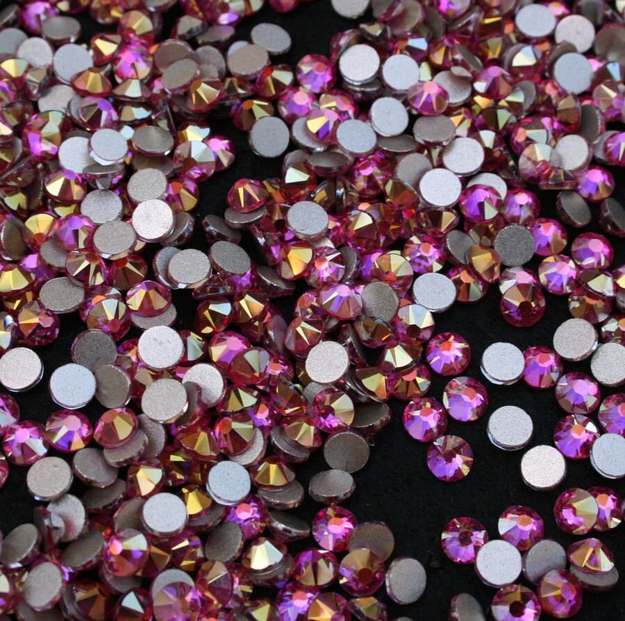 xirius light pink shimmer szinu ragaszthato kristalyko