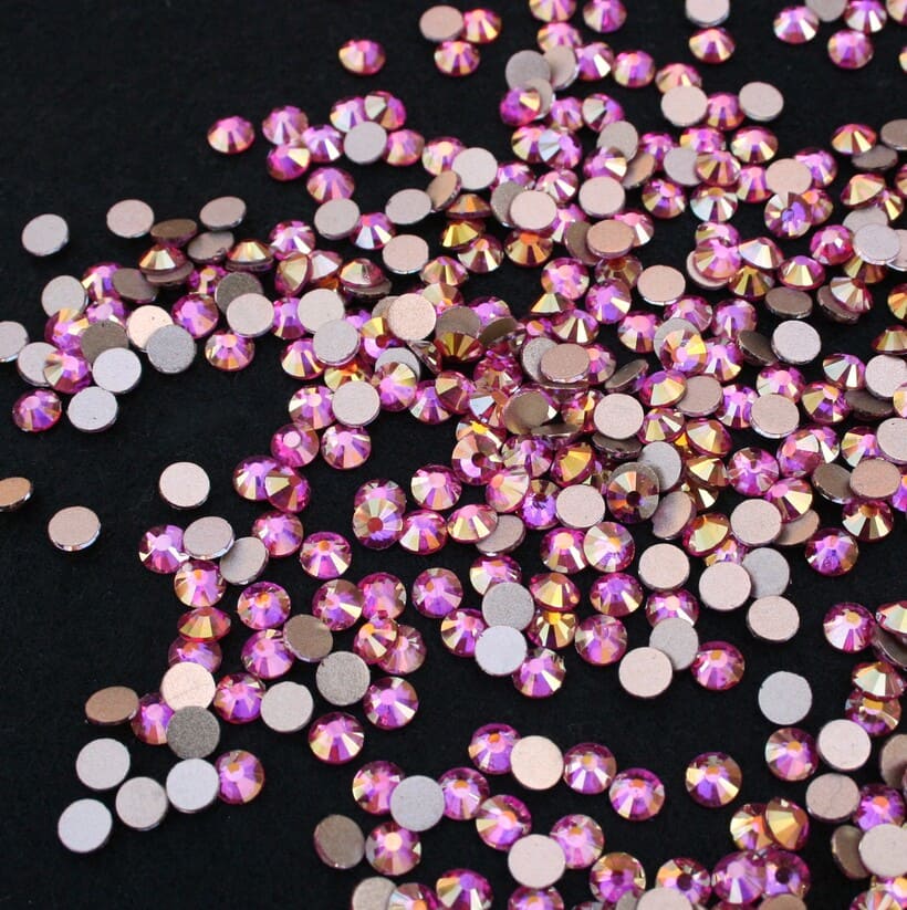 light pink shimmer szinu ragaszthato strasszko