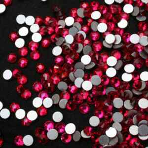 burgundy red szinu ragaszthato kristaly