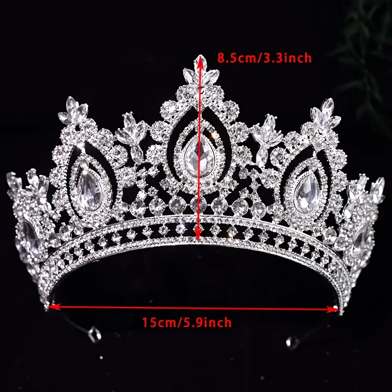 Esküvői tiara kristályköves díszítéssel (másolat)