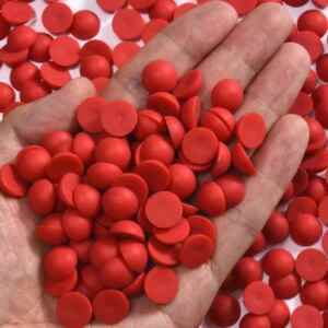 Matt félgyöngy piros színben