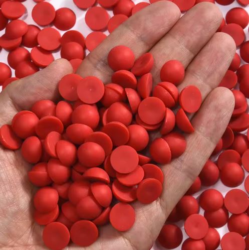 Matt félgyöngy piros színben