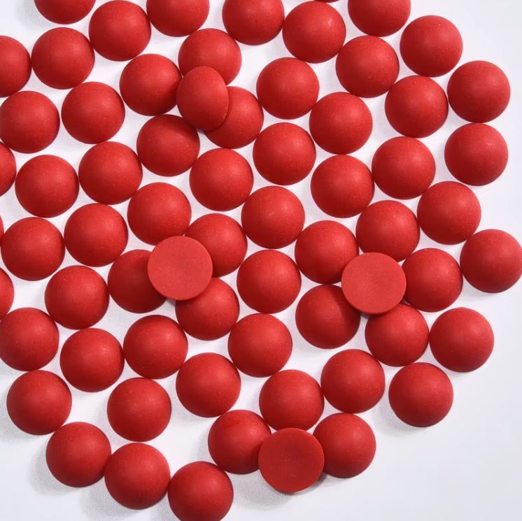 Matt félgyöngy piros színben