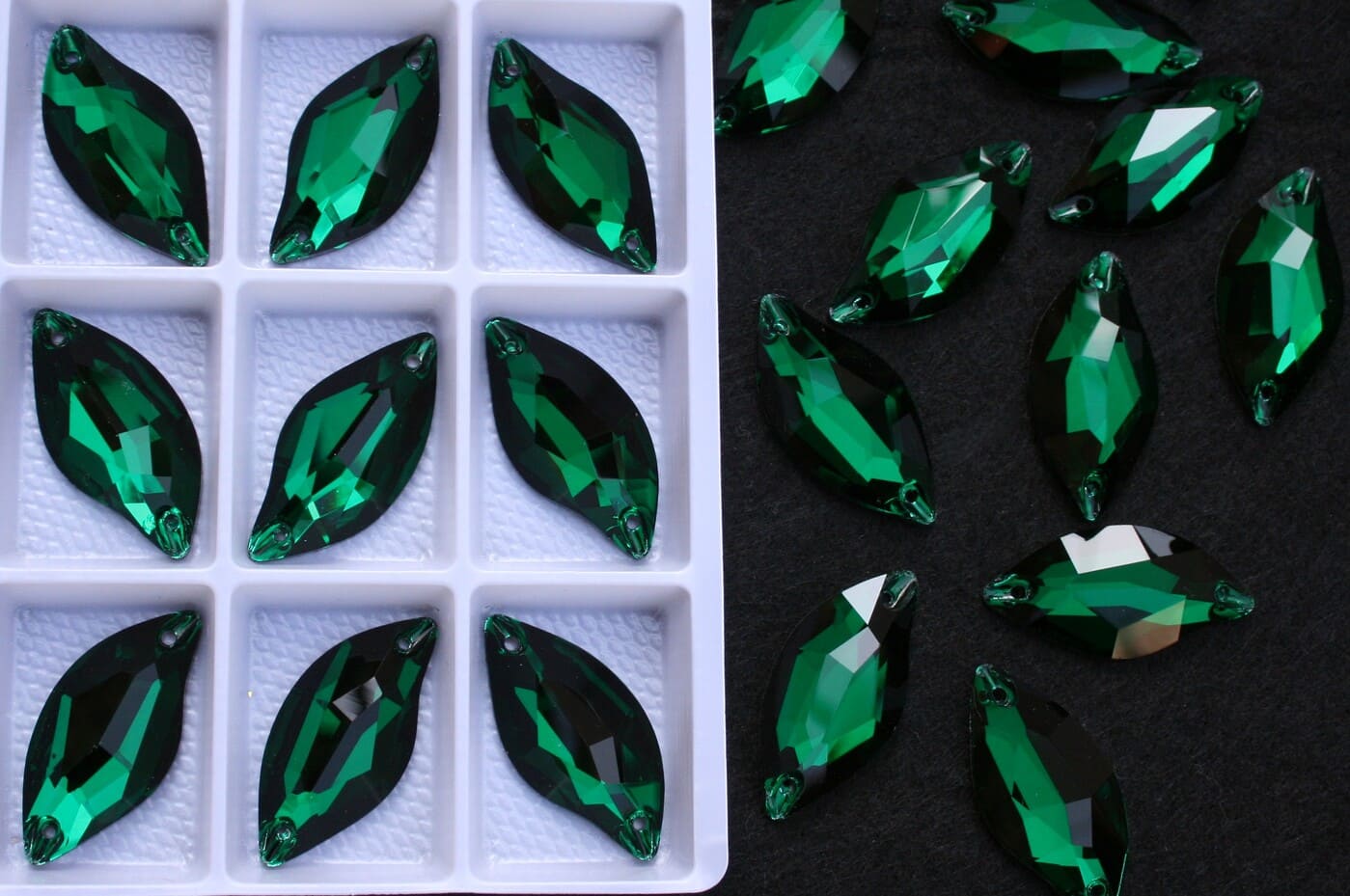 Emerald Dream színű levél alakú kristály (másolat)