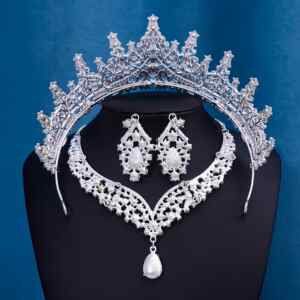 Menyasszonyi tiara szett Crystal színben