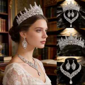Menyasszonyi tiara szett Crystal színben
