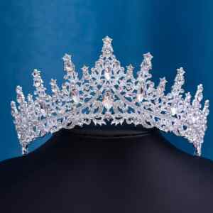 Menyasszonyi tiara szett Crystal színben
